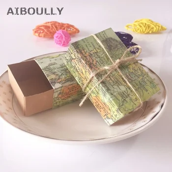 50pcs/lot DIY Casamento World Map Wedding Favors Boxes Chocolate Candy Boxes for Guests Wedding Favors Xmas Gift Packaging Bag
50pcs/lot DIY Casamento World Map Wedding Favors Boxes Chocolate Candy Boxes for Guests Wedding Favors Xmas Gift Packaging Bag