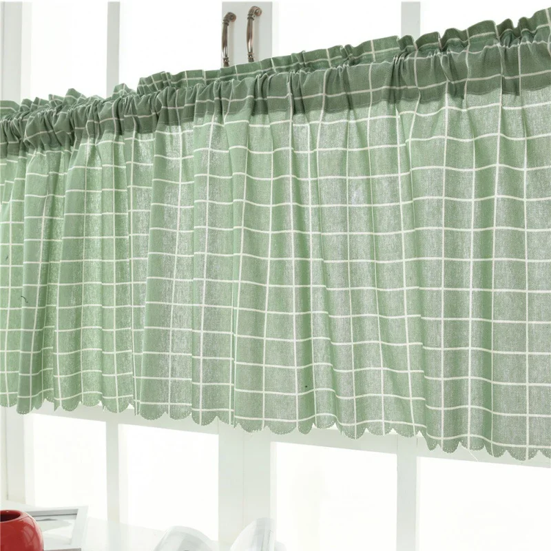 Window Translucidus Pastoral Style Plaid Striped Washable Curtain Short Sheer Curtain Flat Panel Kitchen Balcony Home Decor
Window Translucidus Pastoral Style Plaid Striped Washable Curtain Short Sheer Curtain Flat Panel Kitchen Balcony Home Decor