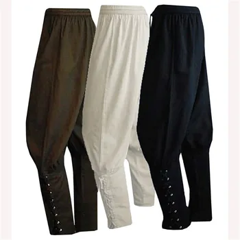 Cosplay adult male feet straps solid color loose casual pants medieval retro punk pants for men
Cosplay adult male feet straps solid color loose casual pants medieval retro punk pants for men