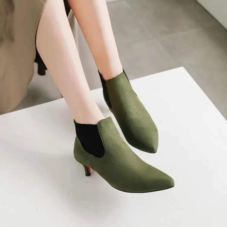 Big Size 11 12 13 14 15 16 17 Ma'am Fine heel Short boots Pure color boot barrel Suede high-heeled boots
Big Size 11 12 13 14 15 16 17 Ma'am Fine heel Short boots Pure color boot barrel Suede high-heeled boots