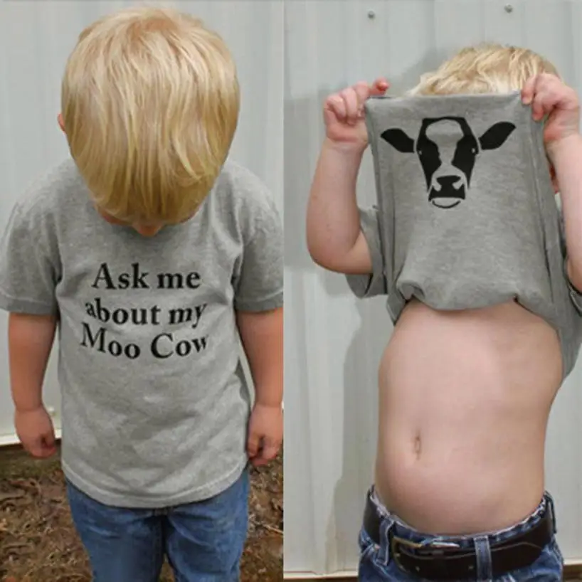 MUQGEW baby boys t shirts Short Sleeve Letter Printing Tops 2018 Summer cartoon t shirt with ask me about my moo cow T-Shirts
MUQGEW baby boys t shirts Short Sleeve Letter Printing Tops 2018 Summer cartoon t shirt with ask me about my moo cow T-Shirts