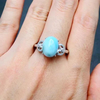 Real 925 Sterling Silver Jewelry Party Anniversary Momen Ring Natural larimar 100% Silver 925 Rings for Fashion Trendy Style
Real 925 Sterling Silver Jewelry Party Anniversary Momen Ring Natural larimar 100% Silver 925 Rings for Fashion Trendy Style