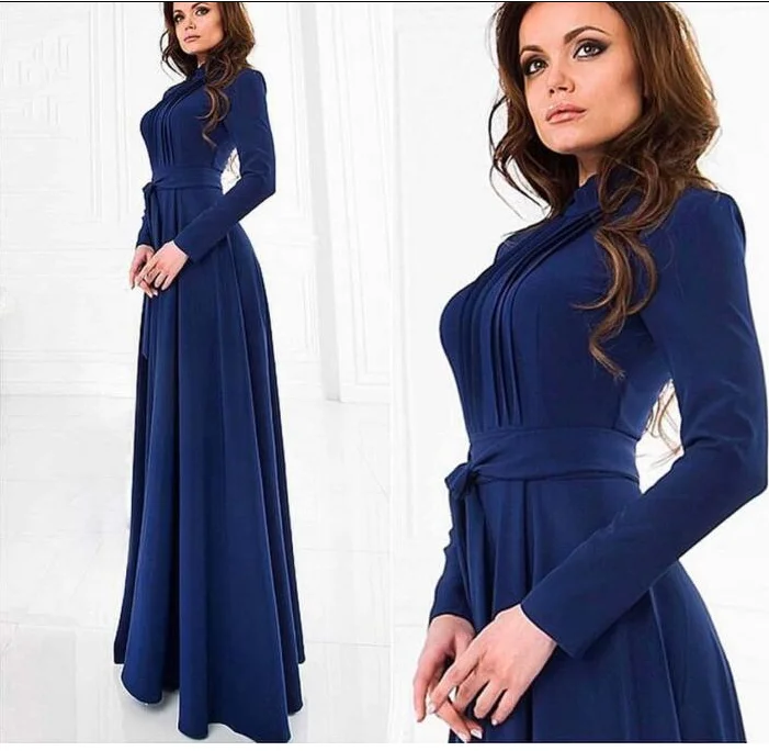 Vestido De Festa New Sale Polyester Dress 2019 Spring Woman Dress Fashion Temperament Long Sleeve High Collar Tie Slim Female
Vestido De Festa New Sale Polyester Dress 2019 Spring Woman Dress Fashion Temperament Long Sleeve High Collar Tie Slim Female