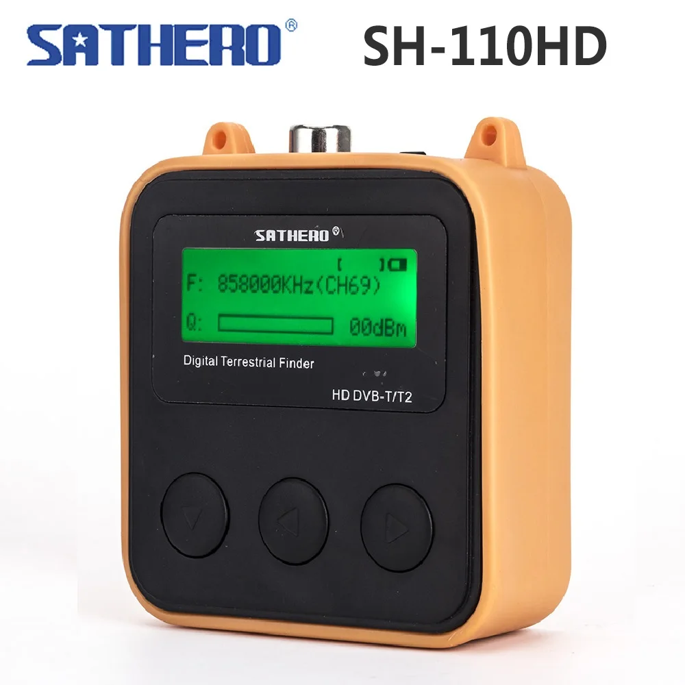 Sathero SH-110HD DVB-T DVB-T2 Finder Meter Pocket Digital Terrestrial Finder LCD Screen Support QPSK for DVBT2 Signal Digital TV
Sathero SH-110HD DVB-T DVB-T2 Finder Meter Pocket Digital Terrestrial Finder LCD Screen Support QPSK for DVBT2 Signal Digital TV