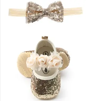 2018 New 2pcs/set Sequin Bow Elastic Hairband + Baby Girl Shoes Flower Sequin Toddler Shoes Baby Girl Moccasins First Walkers
2018 New 2pcs/set Sequin Bow Elastic Hairband + Baby Girl Shoes Flower Sequin Toddler Shoes Baby Girl Moccasins First Walkers