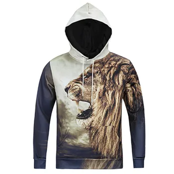 Europe and America hip hop style 3D both side king lion printed hooded sweatshirt men 's Harajuku hoody Drawstring hoodies
Europe and America hip hop style 3D both side king lion printed hooded sweatshirt men 's Harajuku hoody Drawstring hoodies