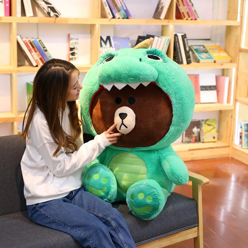 100cm Brown Bear Big Plush Toy Huge Korean Bear in Dinosaur/Pig/Dog/Suit Cute Anime Figure Soft Doll Kids Toys Gift For Her
100cm Brown Bear Big Plush Toy Huge Korean Bear in Dinosaur/Pig/Dog/Suit Cute Anime Figure Soft Doll Kids Toys Gift For Her