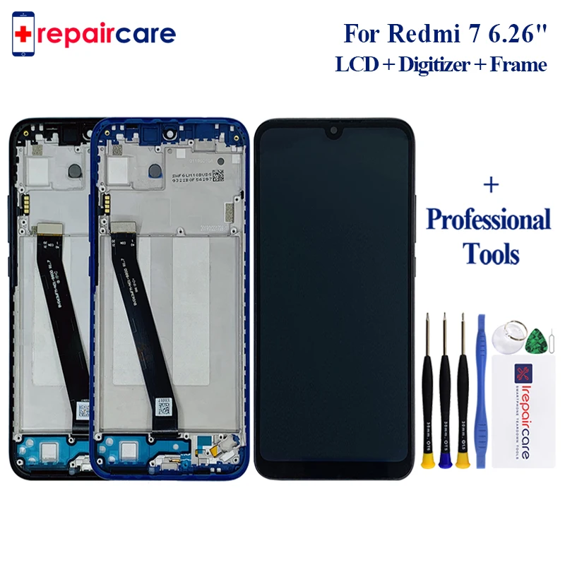 Original Quality 6.26" For Xiaomi Redmi 7 Redmi7 LCD Display With Touch Screen Digitizer Replacement Black Color With Kits
Original Quality 6.26" For Xiaomi Redmi 7 Redmi7 LCD Display With Touch Screen Digitizer Replacement Black Color With Kits