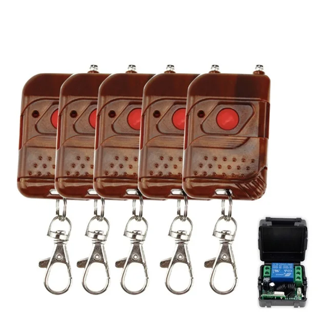 DC12V 1CH wireless remote control lock switch 5 emitters 315/433MHz for door access control system electric lock single door
DC12V 1CH wireless remote control lock switch 5 emitters 315/433MHz for door access control system electric lock single door