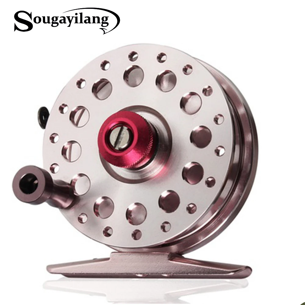 Sougayilang Portable Ice Fishing Reel Shrimp Fish Fly Winter Reels 6.3x6.3x1.9cm 88g Full Metal Mini | Спорт и развлечения