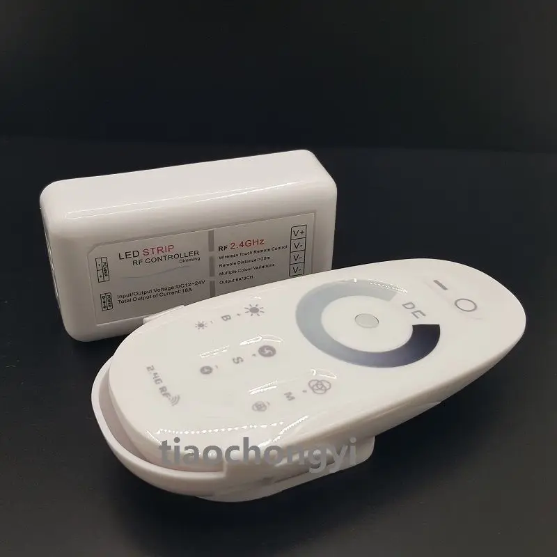 

2.4G Touch RF Dimmer Remote Controller Wireless for Single Color led Light Strip