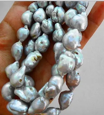 DD Wholesale FREE SHIPPING >>> 19"15-20MM AUSTRALIAN SOUTH SEA GENUINE SILVER GRAY NUCLEAR PEARL NECKLACE 14KGP
DD Wholesale FREE SHIPPING >>> 19"15-20MM AUSTRALIAN SOUTH SEA GENUINE SILVER GRAY NUCLEAR PEARL NECKLACE 14KGP