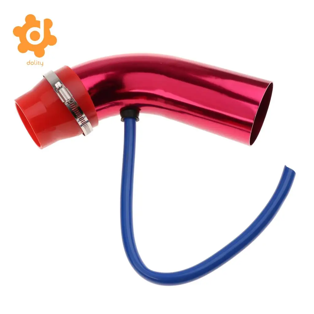 7.5cm/2.95'' Car Cold Air Intake Pipe Induction Kit Hose Tube System Red/Blue/Sliver