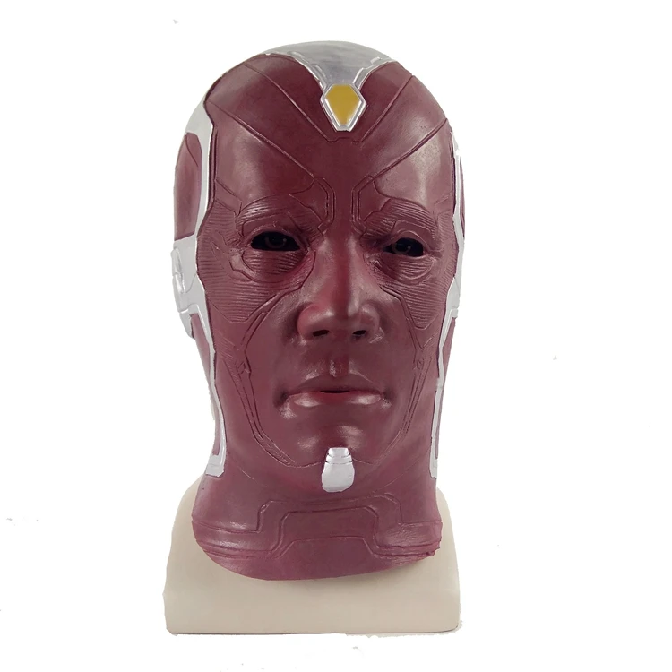 Avengers Infinity War Cosplay Vision Face Mask Superhero Red Hat Full Head Mask Cosplay Costume Accessory Halloween Props Adult
Avengers Infinity War Cosplay Vision Face Mask Superhero Red Hat Full Head Mask Cosplay Costume Accessory Halloween Props Adult