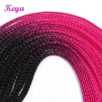 Ombre Crochet Box Braids 24inch Heat Resistant Fiber 24 Strands Synthetic Crochet Hair Extensions Ombre Pink Hair Blue For Women
Ombre Crochet Box Braids 24inch Heat Resistant Fiber 24 Strands Synthetic Crochet Hair Extensions Ombre Pink Hair Blue For Women