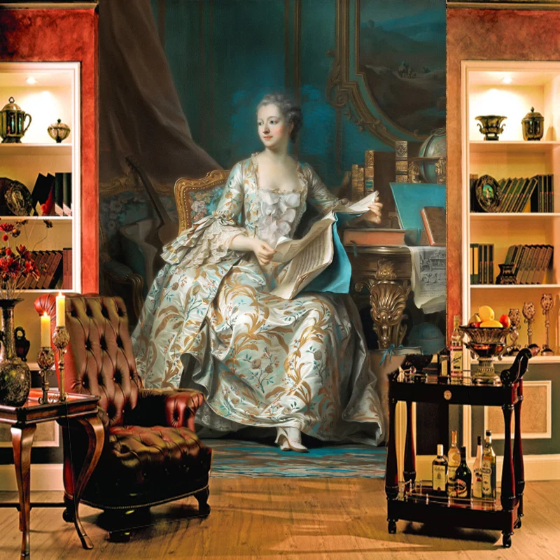 Custom Photo wallpaper aristocrats Western European mural painting palace court ladies wallpaper for living room mural
Custom Photo wallpaper aristocrats Western European mural painting palace court ladies wallpaper for living room mural