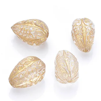 40 Pcs 13x19 MM Plating Acrylic Teardrop Antique Design Stripe Water Drop Pear Shape Spacer Charm Beads For Diy Jewelry Making
40 Pcs 13x19 MM Plating Acrylic Teardrop Antique Design Stripe Water Drop Pear Shape Spacer Charm Beads For Diy Jewelry Making