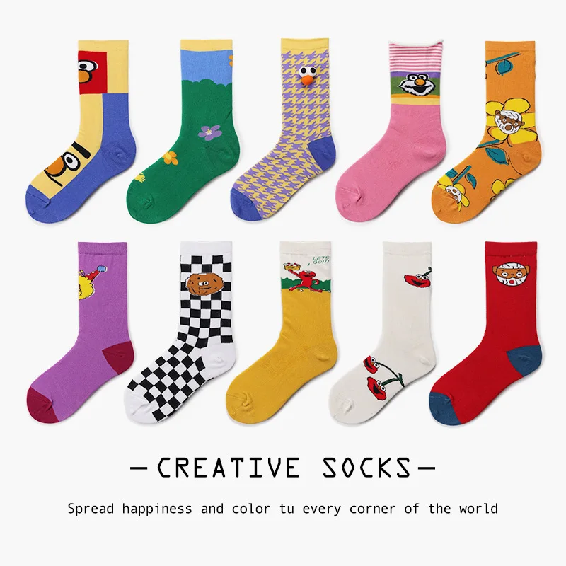 SP&CITY Harajuku Funny Cartoon Patterned Women Socks Fashion Happy Colored Cotton Skateboard Socks Original Art Unisex Sox
SP&CITY Harajuku Funny Cartoon Patterned Women Socks Fashion Happy Colored Cotton Skateboard Socks Original Art Unisex Sox