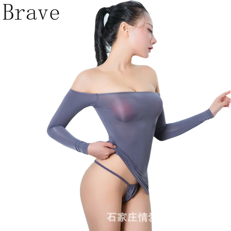 New super-thin, high-elasticity, shoulder-length, long-sleeve perspective lady's interesting underwear with hip-wrapped skirt
New super-thin, high-elasticity, shoulder-length, long-sleeve perspective lady's interesting underwear with hip-wrapped skirt