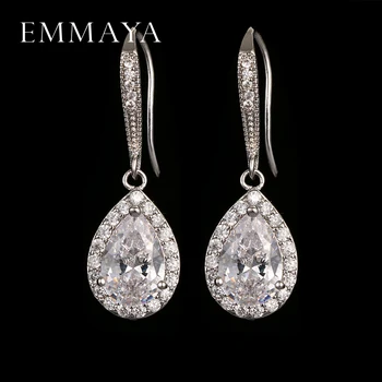 EMMAYA New Fashion Hot Long Drop Earrings Micro Paved Tiny CZ Water Drop Shape Pendant for Women Girl Party Wedding Jewelry
EMMAYA New Fashion Hot Long Drop Earrings Micro Paved Tiny CZ Water Drop Shape Pendant for Women Girl Party Wedding Jewelry
