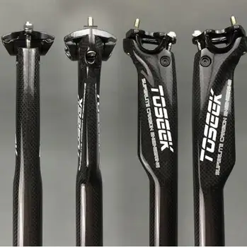 TOSEEK Carbon Bike Seatpost MTB Road Bike Seat Breaking Wind Carbon Seatpost 27.2 / 30.8 / 31.6 * 350 or 400mm
TOSEEK Carbon Bike Seatpost MTB Road Bike Seat Breaking Wind Carbon Seatpost 27.2 / 30.8 / 31.6 * 350 or 400mm