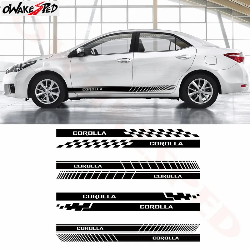 Car Sticker Side Skirt Decor Stickers Racing Styling Body Door Decal For Toyota Corolla 2009-2016 Auto External Accessories
Car Sticker Side Skirt Decor Stickers Racing Styling Body Door Decal For Toyota Corolla 2009-2016 Auto External Accessories