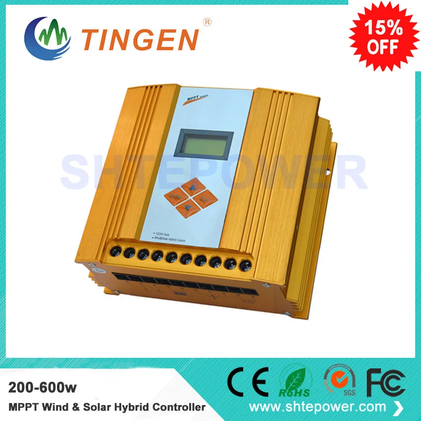 MPPT technology Wind&Solar Hybrid Controller 12v 24v system automatic type 200w-600w LCD display Screen
MPPT technology Wind&Solar Hybrid Controller 12v 24v system automatic type 200w-600w LCD display Screen