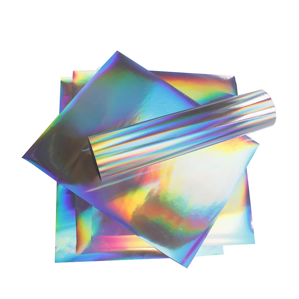 SUNICE Rainbow Holographic PU HTV Heat Transfer Vinyl Iron on Vinyl T-shirt Vinyl 20" x 12" (50cm x 30cm)
SUNICE Rainbow Holographic PU HTV Heat Transfer Vinyl Iron on Vinyl T-shirt Vinyl 20" x 12" (50cm x 30cm)
