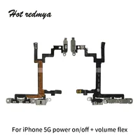 For iPhone 5 5G 5S Power on off Button Swtich Volume Side Key Sound Flex Cable Ribbon Replacement Mobile Phone Parts image