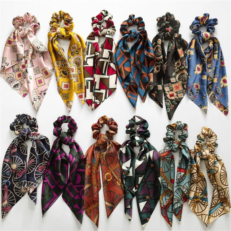Trendy Women Hair Scarf Bowknot Streamers Scrunchies Ponytail Holder Flower Print Headbands Elastic Hair Ties for Girls Hot
Trendy Women Hair Scarf Bowknot Streamers Scrunchies Ponytail Holder Flower Print Headbands Elastic Hair Ties for Girls Hot