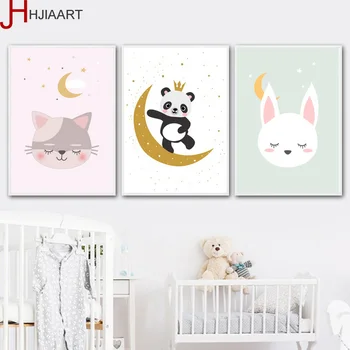 Rabbit Cat Panda Cartoon HD Printed Oil Painting Animals Comics Posters Wall Art Canvas Nordic Kids Room Decoration
Rabbit Cat Panda Cartoon HD Printed Oil Painting Animals Comics Posters Wall Art Canvas Nordic Kids Room Decoration
