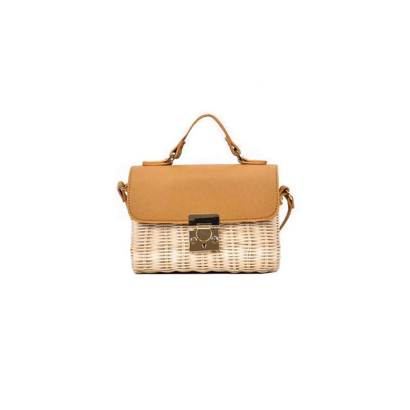 2019 European fashion simple box designer handbag high quality PU leather woven single shoulder diagonal cross bag qq326 | Багаж и сумки