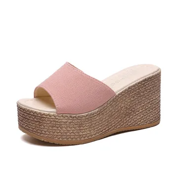 2019 summer new women wedge slides high heel Peep Toe Thick Bottom Sandals Slipper platform Shoes 9cm heel shoes women
2019 summer new women wedge slides high heel Peep Toe Thick Bottom Sandals Slipper platform Shoes 9cm heel shoes women