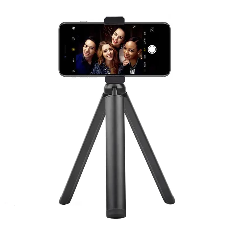 Phone Holder Tripod Clip Cold Shoe 1/4" Screw Adapter Mount Stretchable Desktop Selfie Fill Light Accessories for iPhone Samsung |