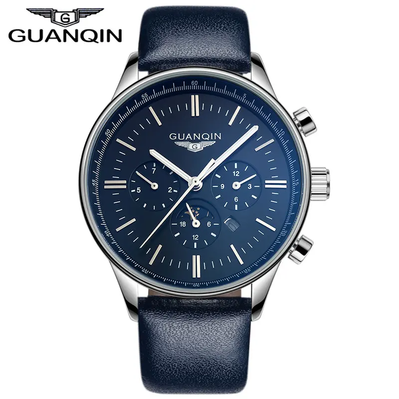 GUANQIN Fashion Casual Sport Watches Men Multifunction Business Quartz Wristwatch Waterproof Relojes Man Clock Brand Watch 2016 GUANQIN Fashion Casual Sport Watches Men Multifunction Business Quartz Wristwatch Waterproof Relojes Man Clock Brand Watch 2016<br><br>Aliexpress