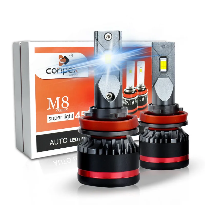 2pcs Auto 45W 4400lm CSP LED Chips led H7 HB4 Car LED Headlight Bulbs h11 h3 h4 bulb h1 D1S 6500K White light lamp
2pcs Auto 45W 4400lm CSP LED Chips led H7 HB4 Car LED Headlight Bulbs h11 h3 h4 bulb h1 D1S 6500K White light lamp