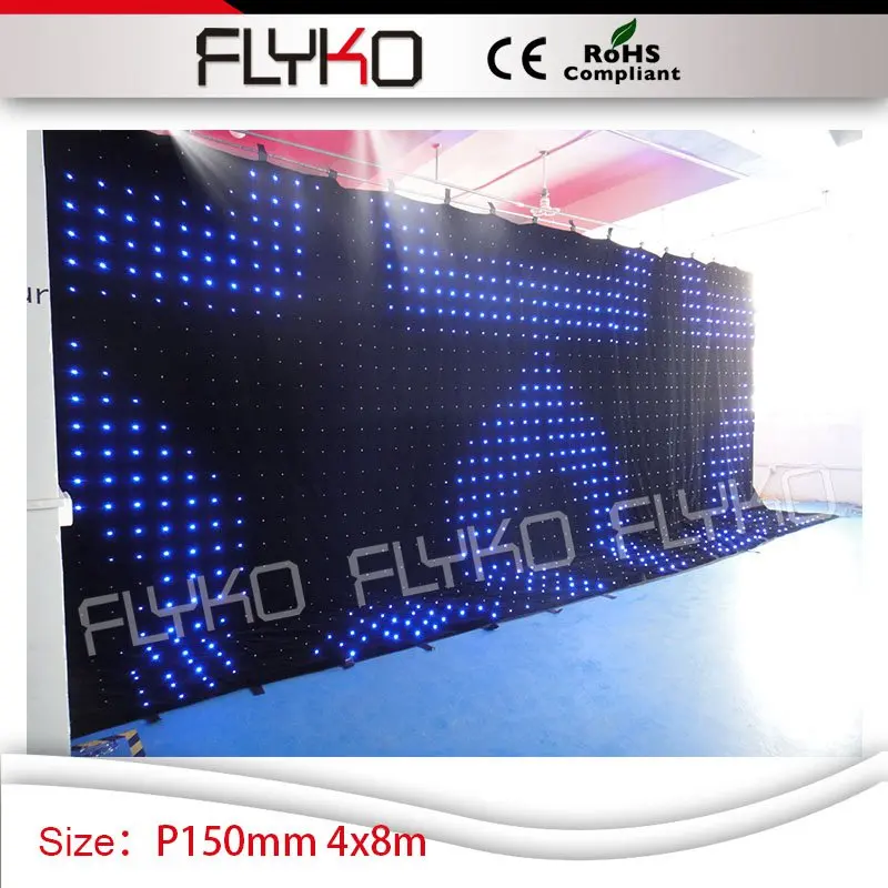 Free shipping led curtain video concert backdrops 14ft*27ft led curtain dj foldable led video curtain dmx P150mm
Free shipping led curtain video concert backdrops 14ft*27ft led curtain dj foldable led video curtain dmx P150mm