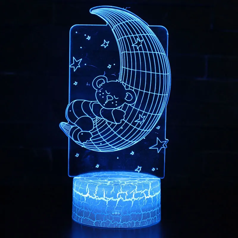 Moon bear theme 3D Lamp LED night light 7 Color Change Touch Mood Lamp Christmas present Dropshippping
Moon bear theme 3D Lamp LED night light 7 Color Change Touch Mood Lamp Christmas present Dropshippping