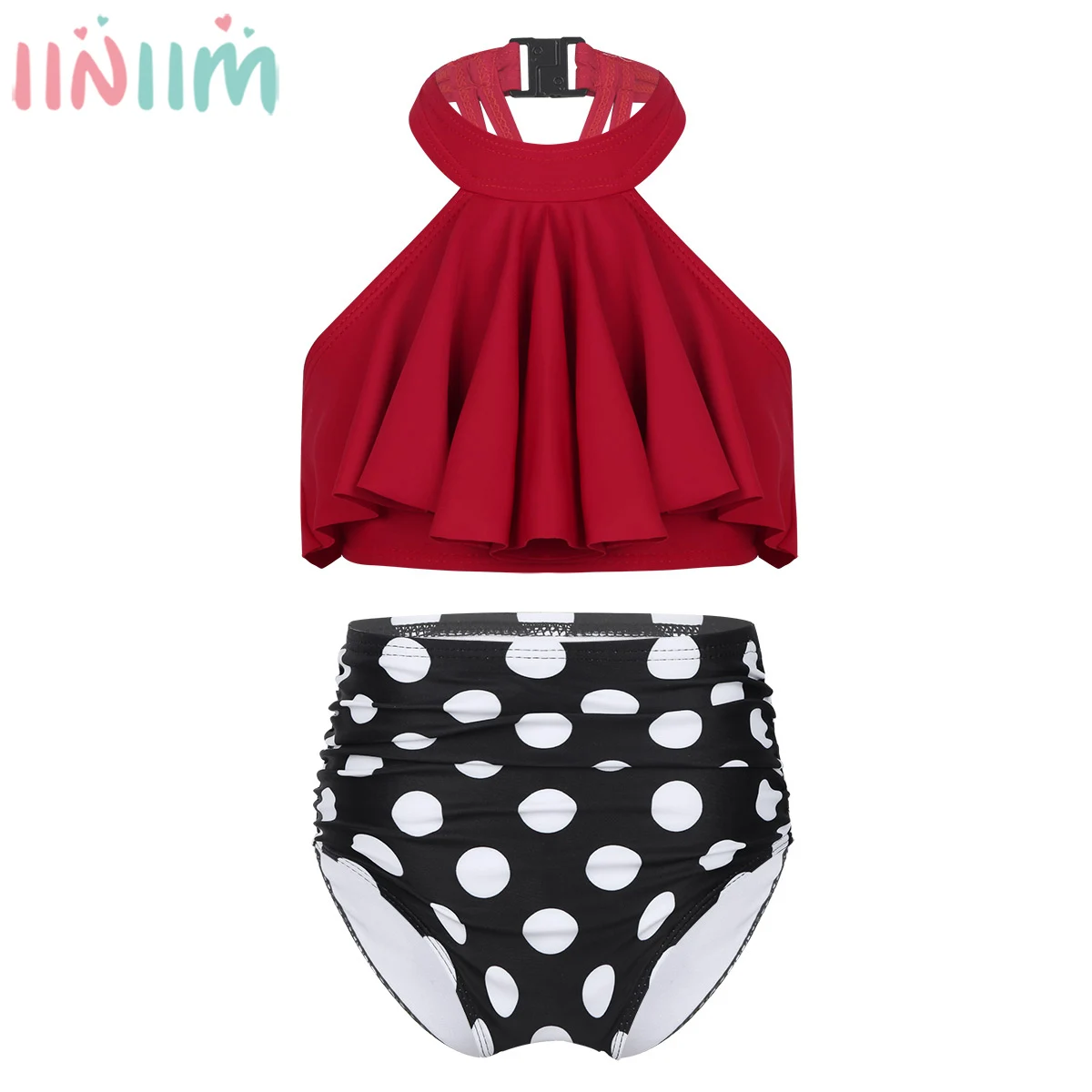 iiniim 2PCS Kids Girls Summer Clothing Tankini Halter Ruffled Flounced Swimsuit Bathing Suit Children's Sets Tops with Bottoms
iiniim 2PCS Kids Girls Summer Clothing Tankini Halter Ruffled Flounced Swimsuit Bathing Suit Children's Sets Tops with Bottoms