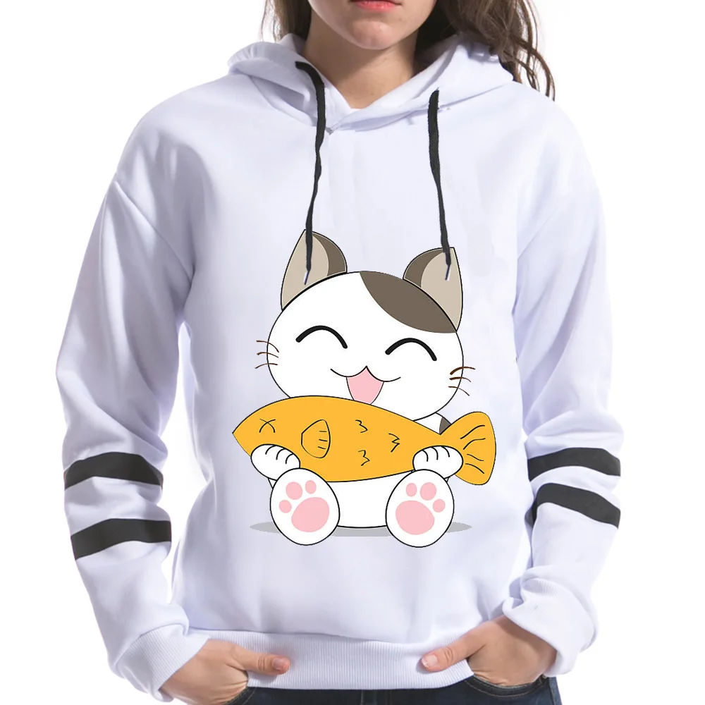 High Quality 2019 Spring New Fashion Cat Print Women Hoodies Harajuku Printting Sweatshirts Female Long Sleeve Hooded
High Quality 2019 Spring New Fashion Cat Print Women Hoodies Harajuku Printting Sweatshirts Female Long Sleeve Hooded