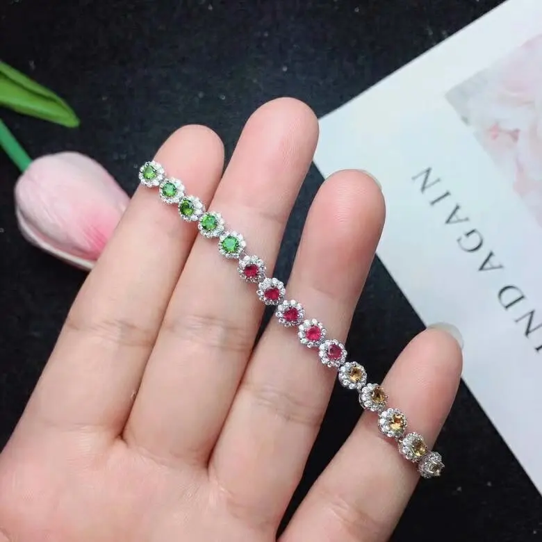 SHILOVEM 925 sterling silver Natural tourmaline bracelets new fine Jewelry women wedding trendy wholesale party ll030301agx
SHILOVEM 925 sterling silver Natural tourmaline bracelets new fine Jewelry women wedding trendy wholesale party ll030301agx