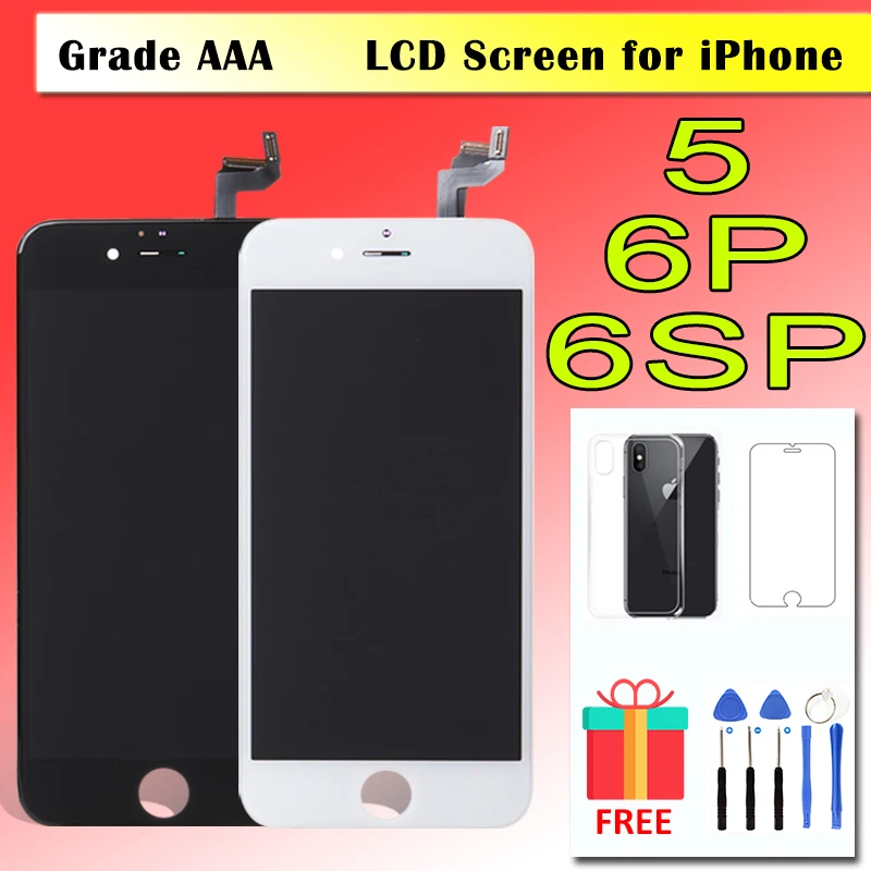LCD Display For iPhone 5 5C 5S 6 6S Plus LCD Screen with 3D Touch Digitizer Assembly Highscreen Clone Panel Complete Pantalla
LCD Display For iPhone 5 5C 5S 6 6S Plus LCD Screen with 3D Touch Digitizer Assembly Highscreen Clone Panel Complete Pantalla