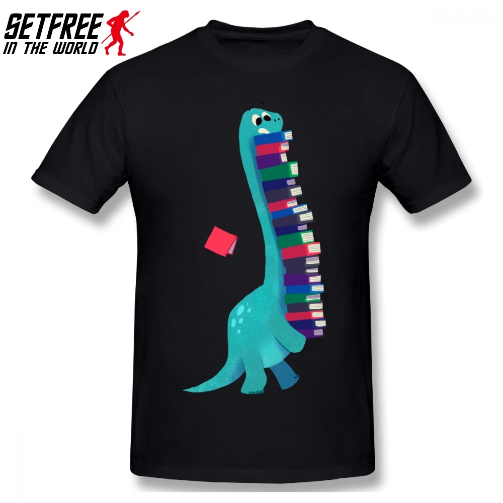 Cute Reading Books Dinosaur Men T Shirt Big Size Cotton Short Sleeve Custom Clothes
Cute Reading Books Dinosaur Men T Shirt Big Size Cotton Short Sleeve Custom Clothes
