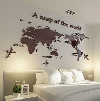 2017 World Map 3D crystal acrylic wall stickers office living room sofa backdrop Home decor Art Sticker Decals best Gift
2017 World Map 3D crystal acrylic wall stickers office living room sofa backdrop Home decor Art Sticker Decals best Gift
