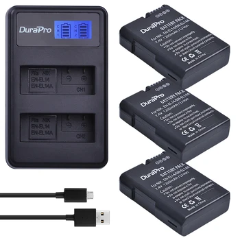 3 x DuraPro EN-EL14a EN-EL14 EN EL14 Battery + LCD USB Dual Charger For Nikon Battery D5500 D5300 D3300 D5100 D5200 D3100 D3200
3 x DuraPro EN-EL14a EN-EL14 EN EL14 Battery + LCD USB Dual Charger For Nikon Battery D5500 D5300 D3300 D5100 D5200 D3100 D3200