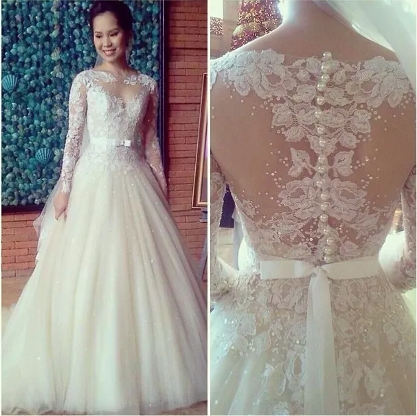 Hot Long Sleeve vestido de noiva Robe de Marriage Real Photo vestido de noiva bridal gown 2018 mother of the bride dresses
Hot Long Sleeve vestido de noiva Robe de Marriage Real Photo vestido de noiva bridal gown 2018 mother of the bride dresses