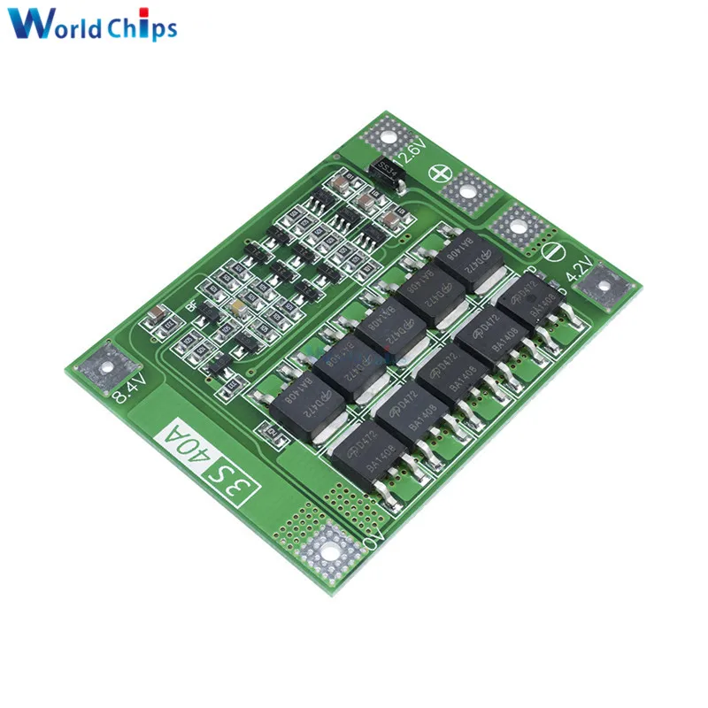 3S 4S 8A 30A 40A 60A 12.6V 13.6V Polymer Li-ion Lithium Battery Charger Protection Board PCB BMS 12V For Drill Motor Lipo Cell
3S 4S 8A 30A 40A 60A 12.6V 13.6V Polymer Li-ion Lithium Battery Charger Protection Board PCB BMS 12V For Drill Motor Lipo Cell