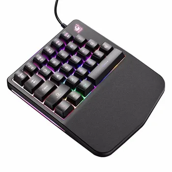 1 Pc Portable Colorful Backlight 28-Key Wired Single-Handed Keyboard for Home & Office & Computer & Tablet Computer & Game
1 Pc Portable Colorful Backlight 28-Key Wired Single-Handed Keyboard for Home & Office & Computer & Tablet Computer & Game