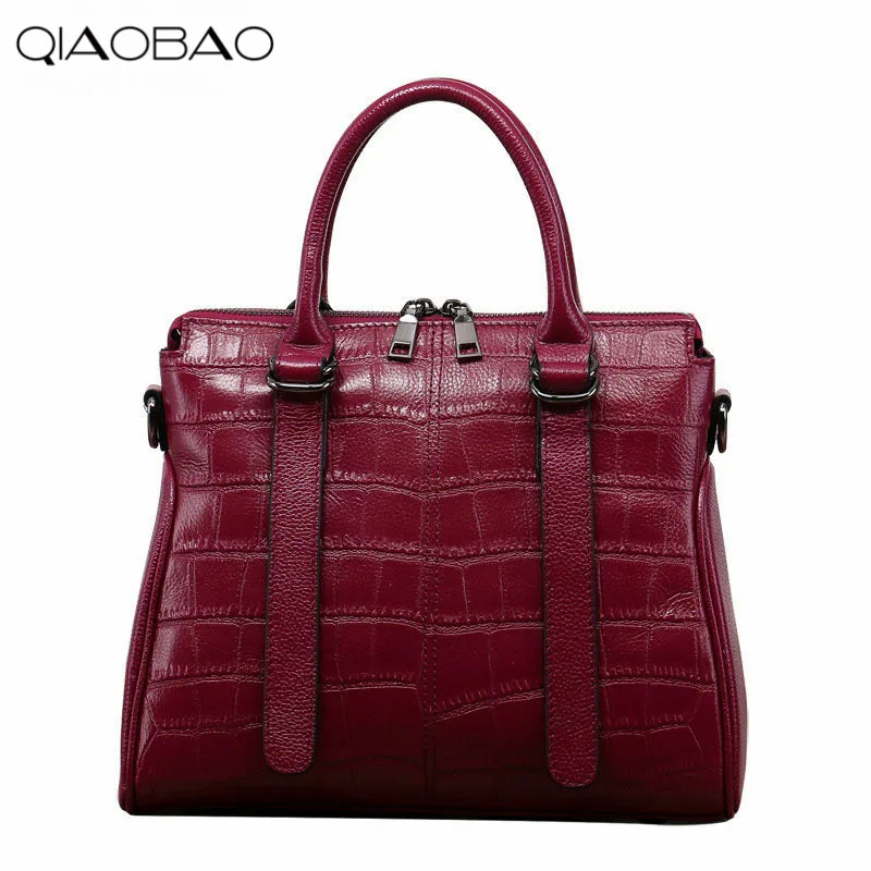 QIAOBAO Fashion Crocodile Pattern Layer Cowhide Ladies Bag Shoulder Diagonal Handbag
QIAOBAO Fashion Crocodile Pattern Layer Cowhide Ladies Bag Shoulder Diagonal Handbag