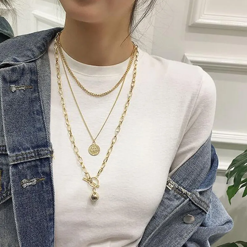 Lalynnlys Boho Retro Human Head Multi-layer Necklaces Gold Round Coin Pendant Necklace For Bohemian Statement Jewelry N68731
Lalynnlys Boho Retro Human Head Multi-layer Necklaces Gold Round Coin Pendant Necklace For Bohemian Statement Jewelry N68731